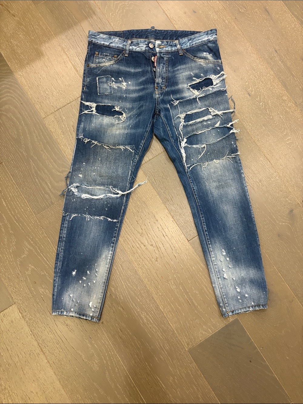 DSQUARED2 Blue Distressed Jeans